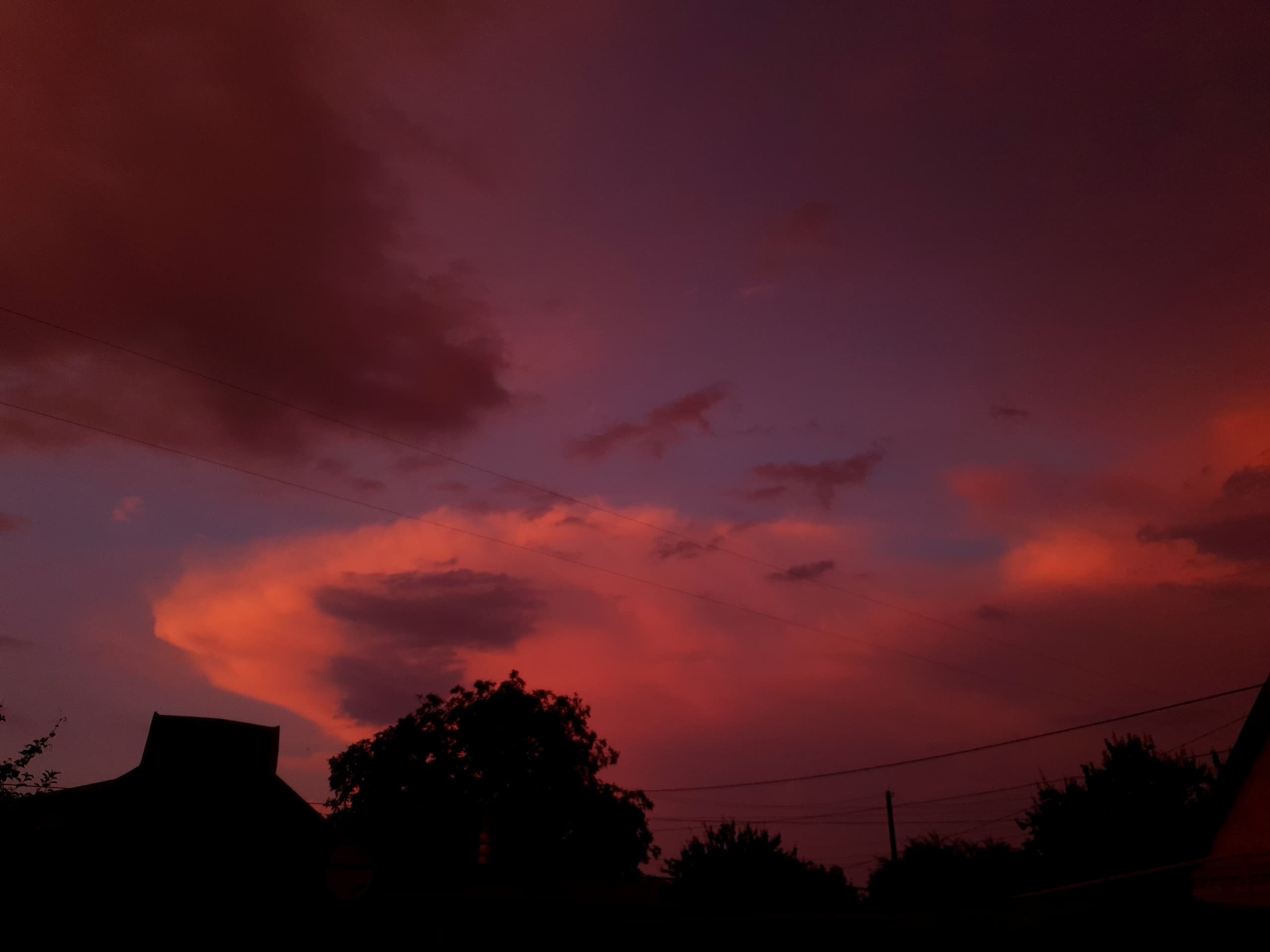 the sky before the rain
