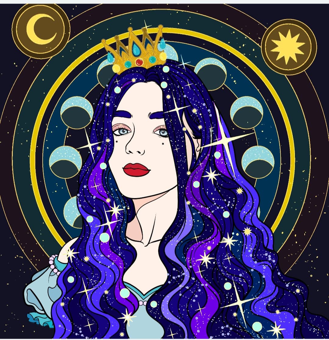 A beautiful girl with a crown