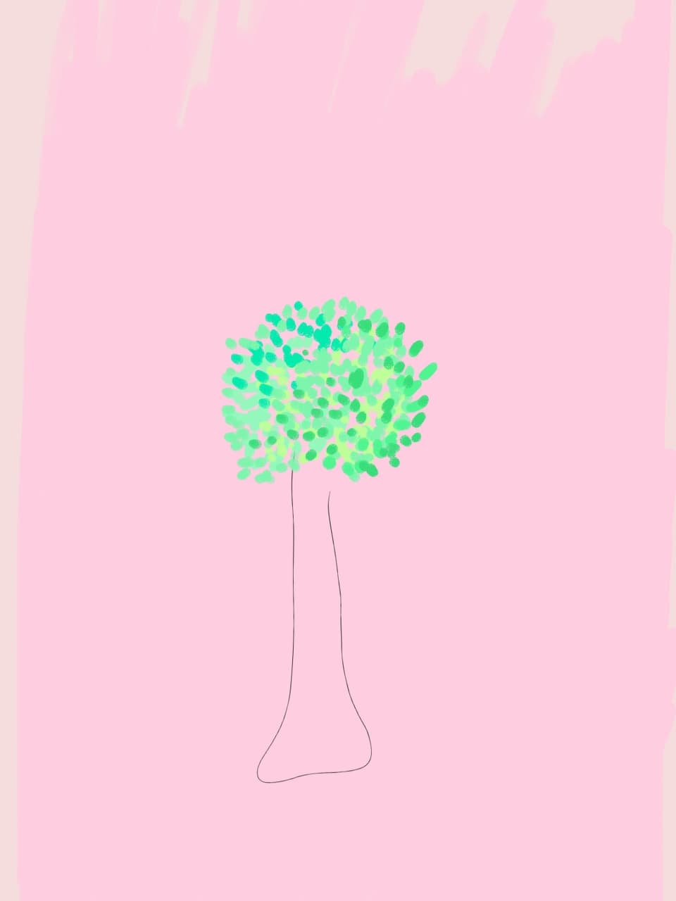 crayon tree