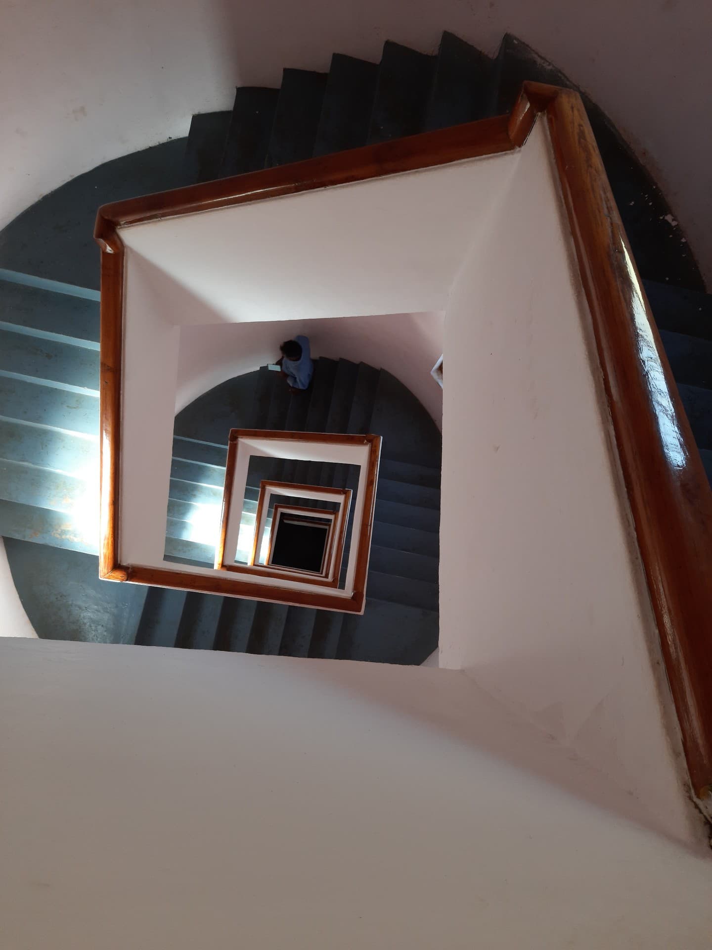 light house inside steps