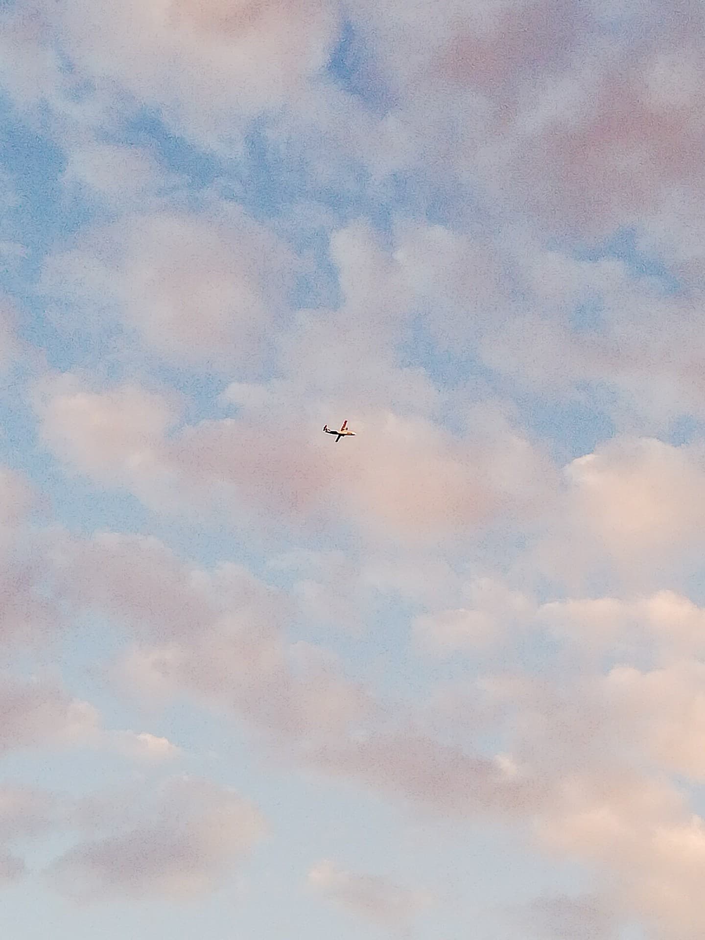 Plane and clouds