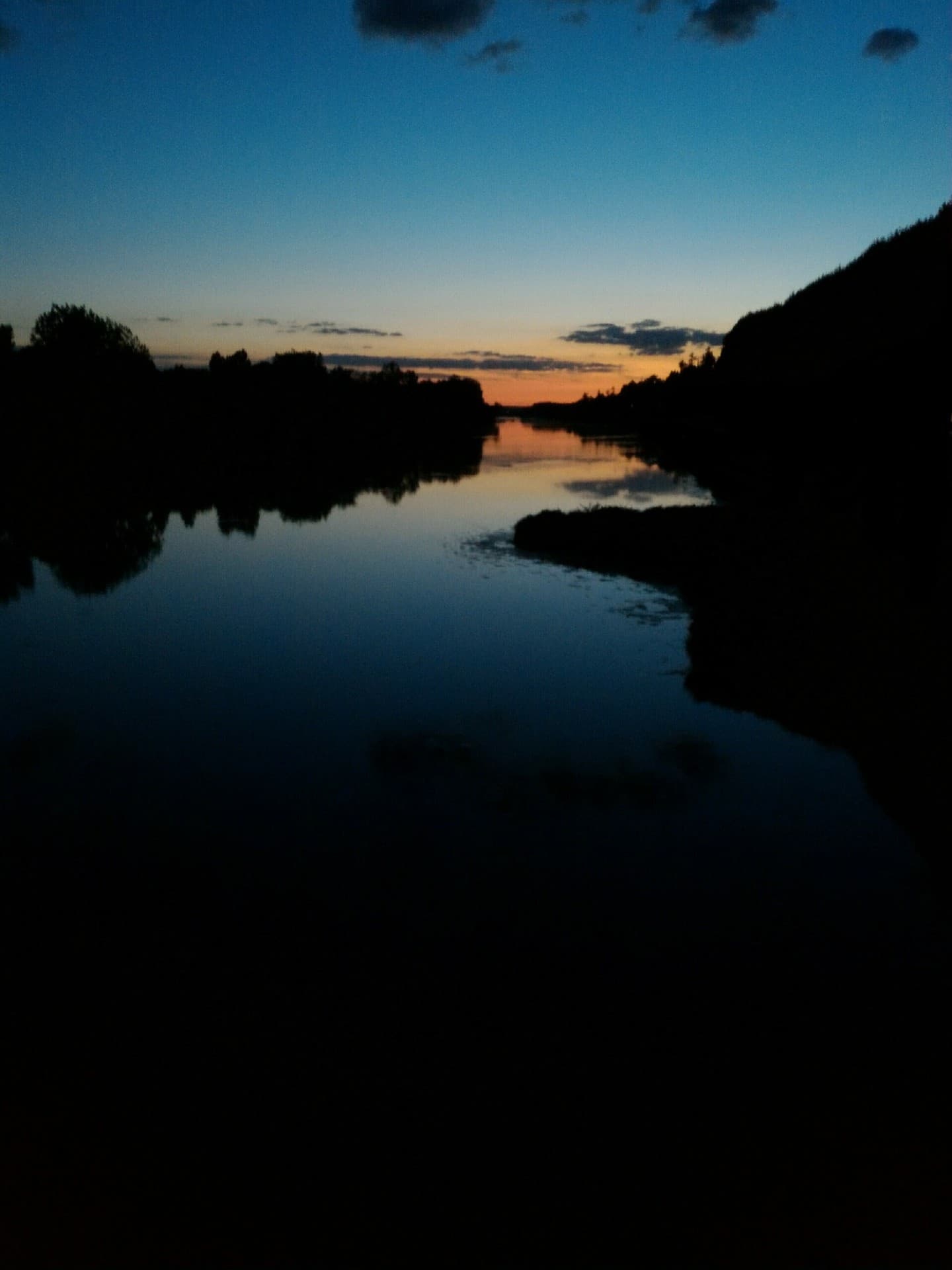 Sunset on the river
