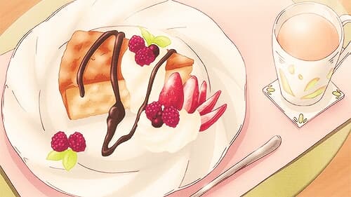 cake with tea