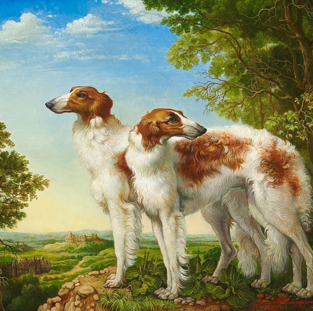 dog & painting