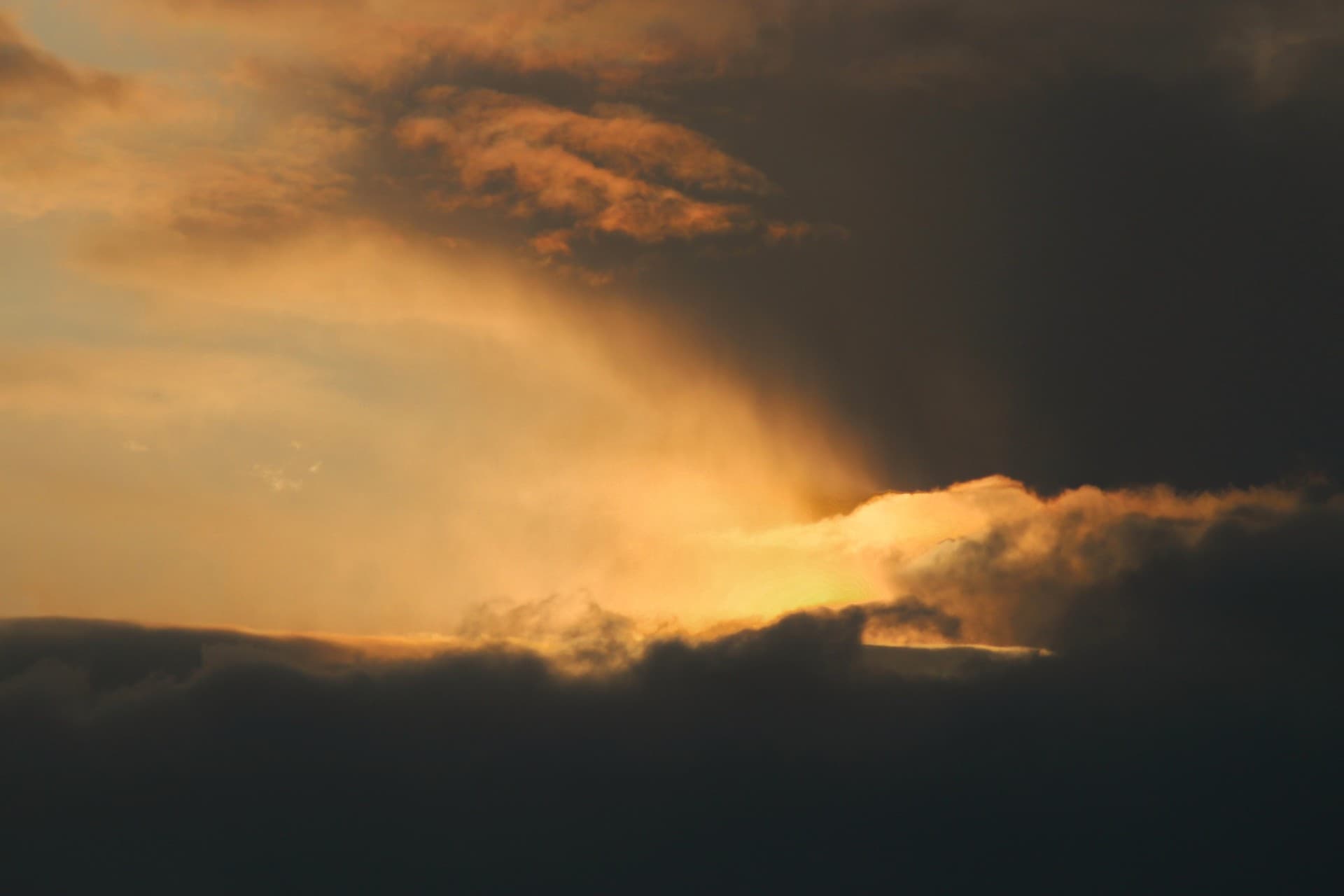 orange clouds