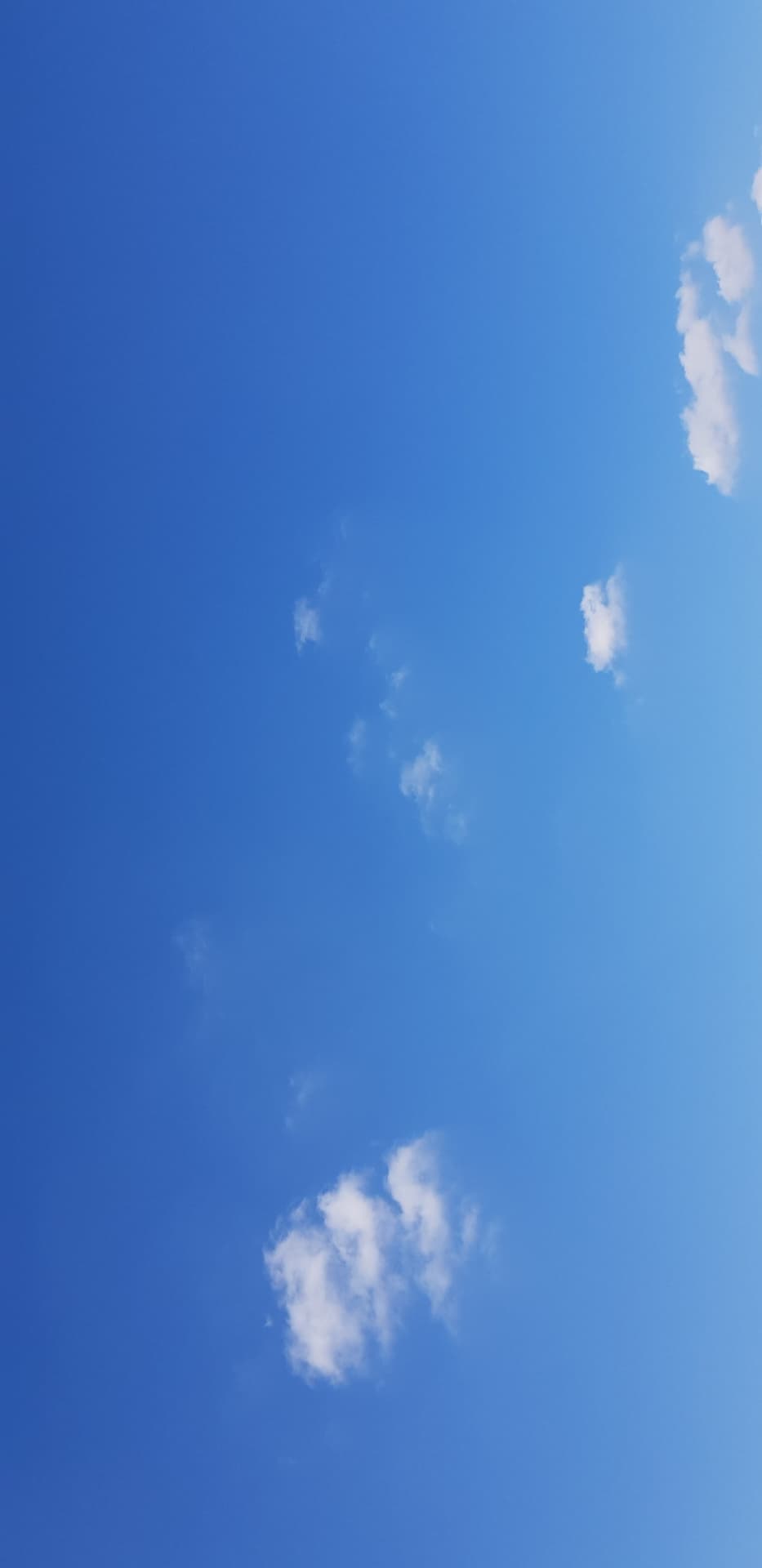 Blue sky in fall