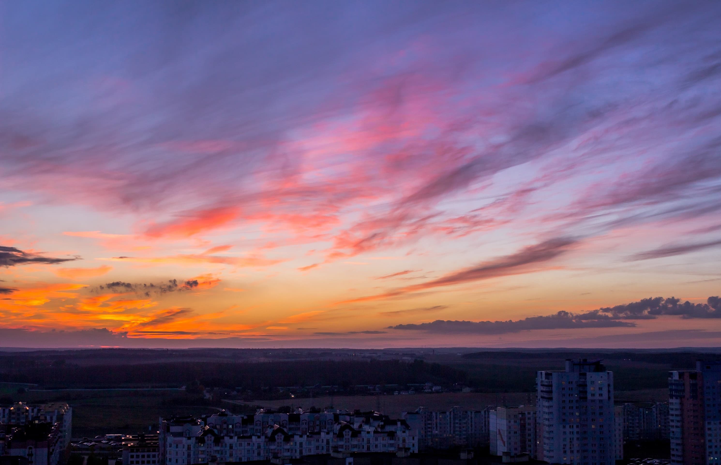 City sunset