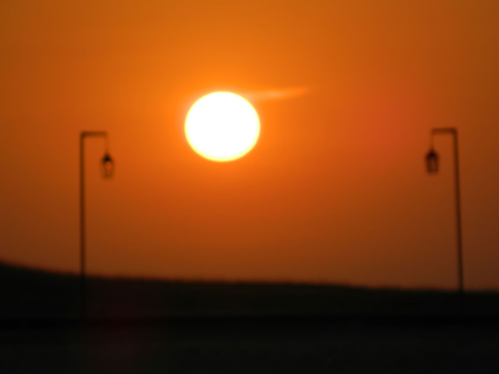 blury sunset
