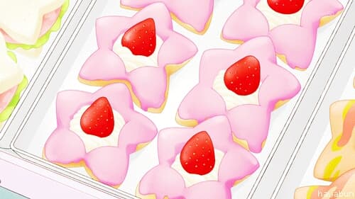 pink star cookies