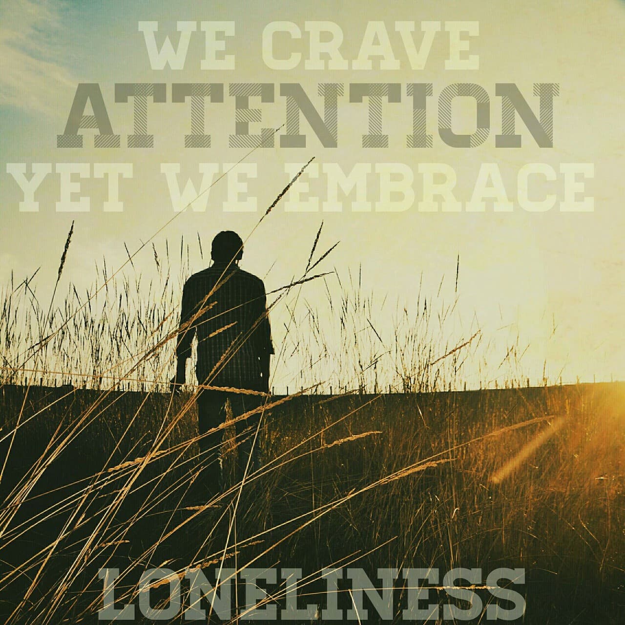 Alone in field