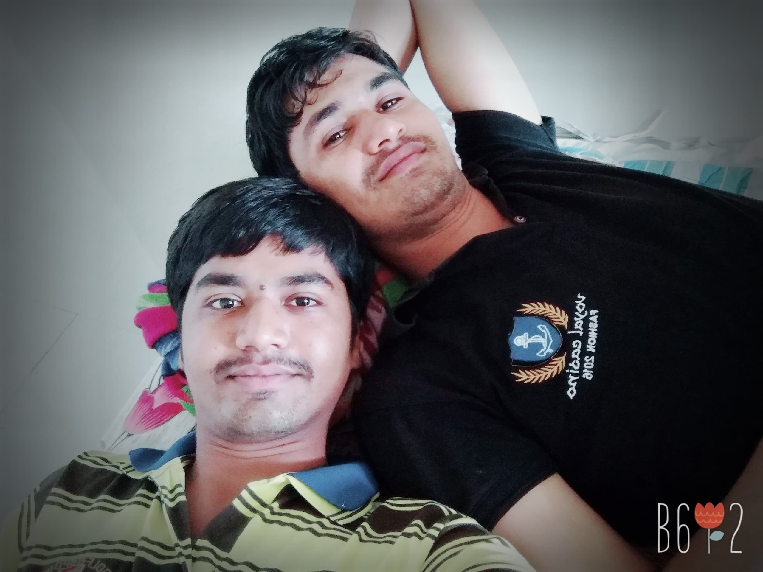 selfy with my little brother