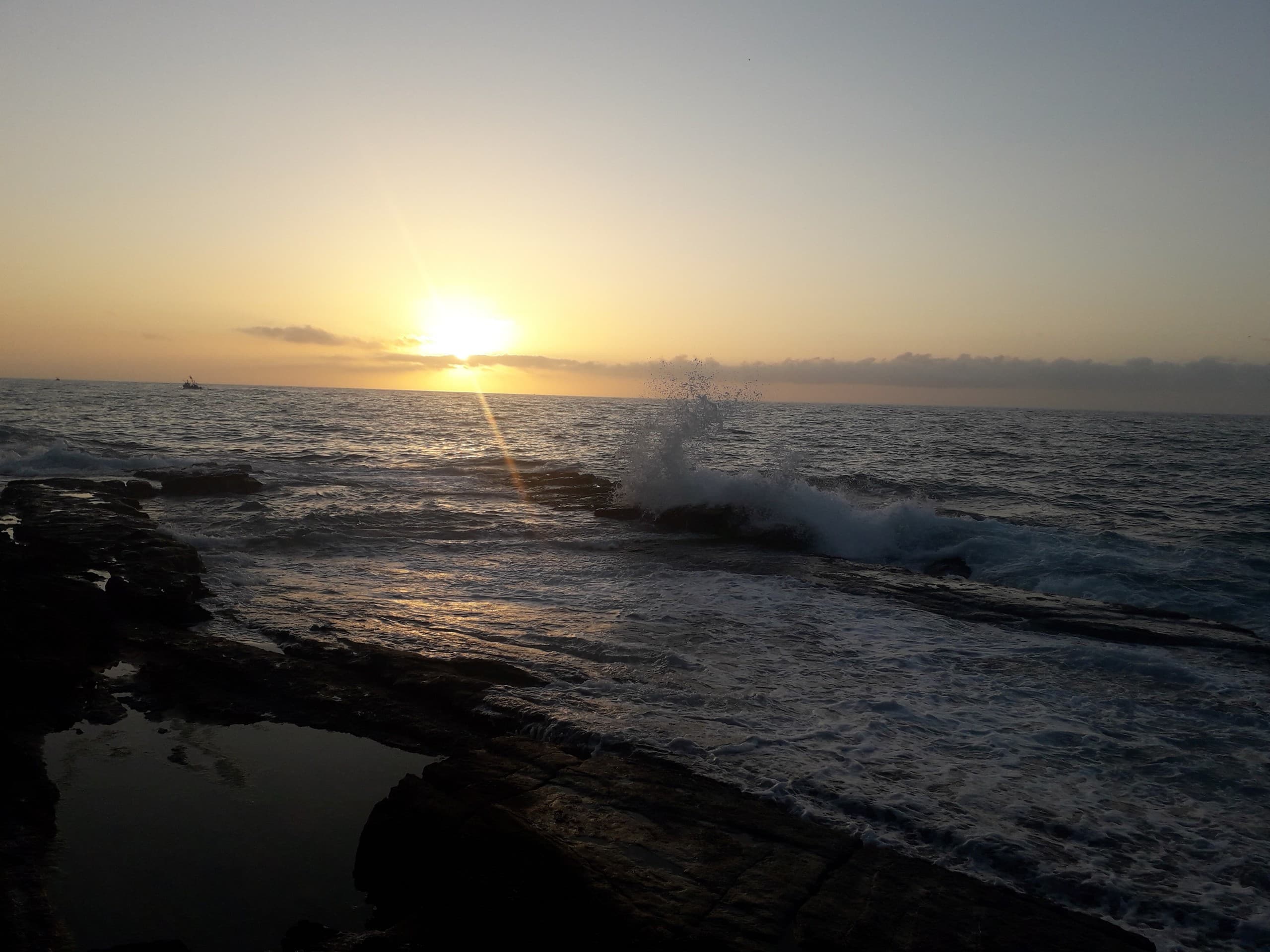 sunset in the beach