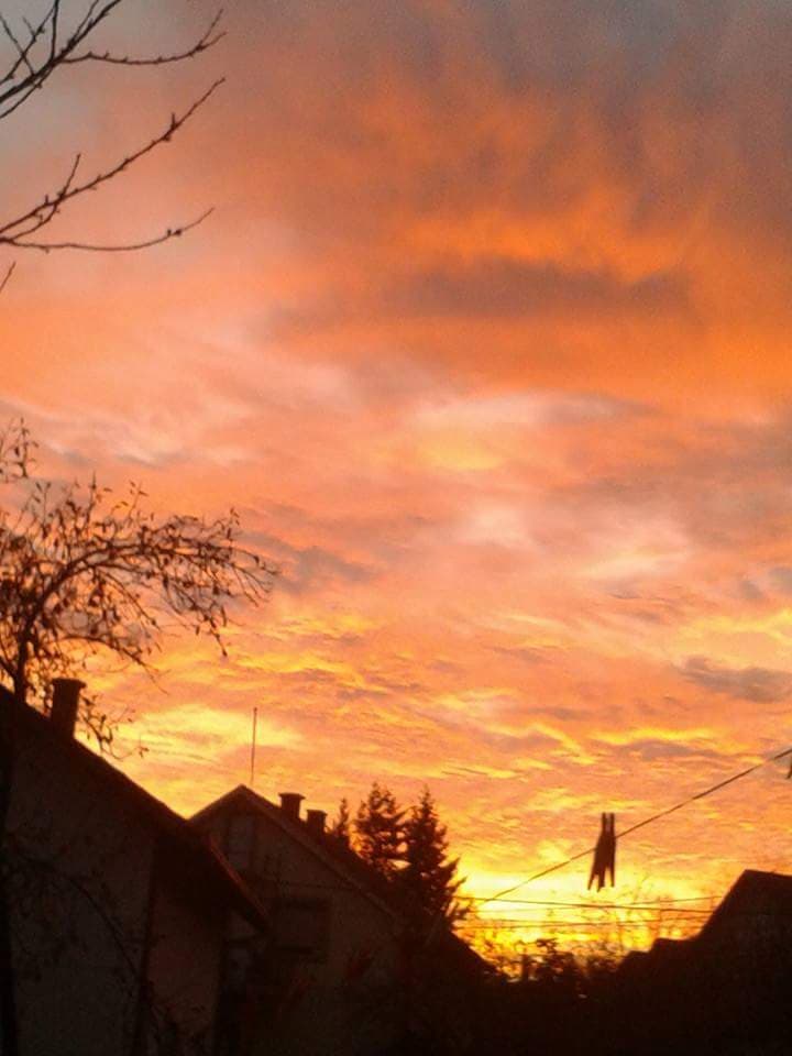 Fire on the sky