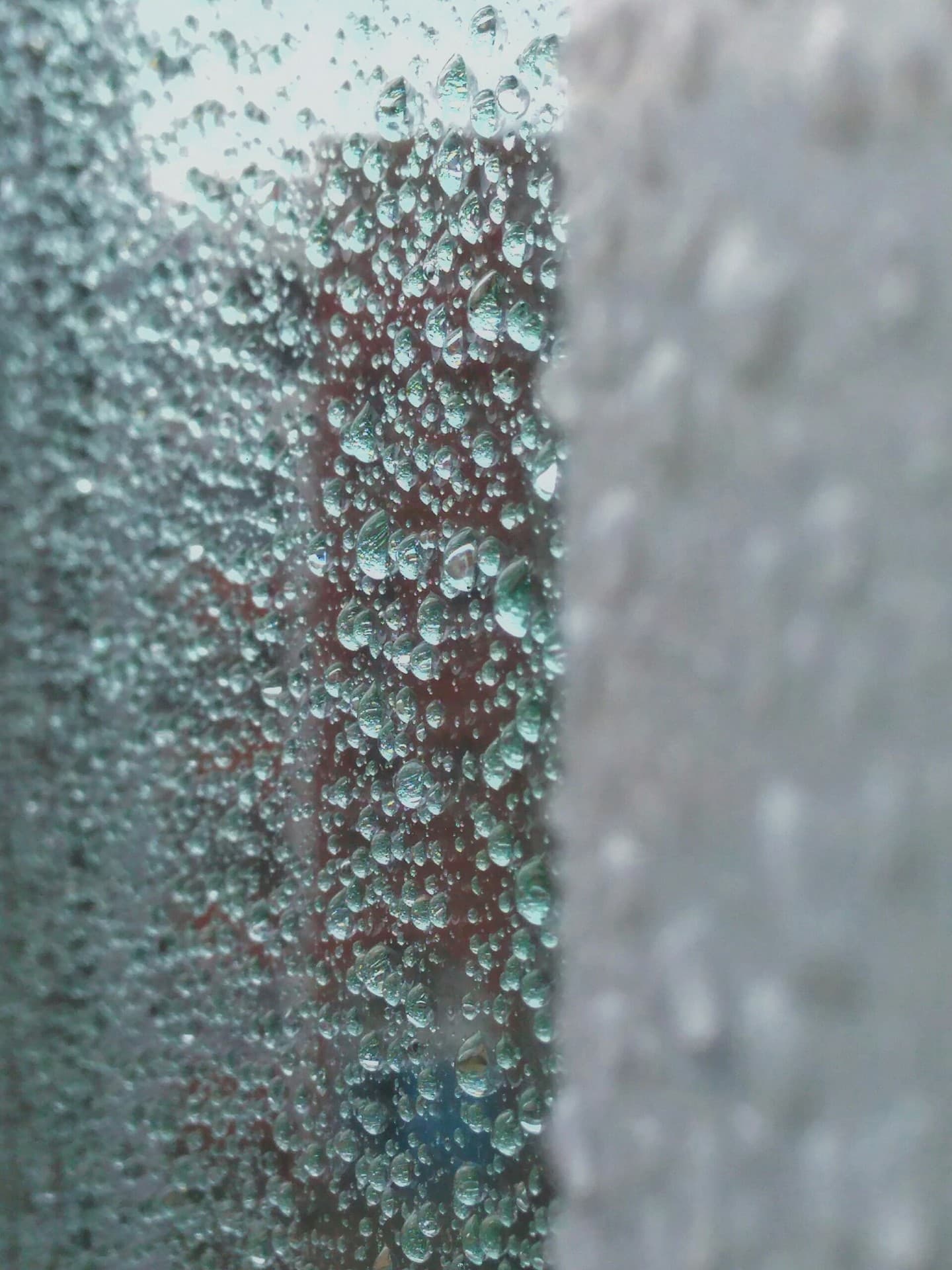 water on glass