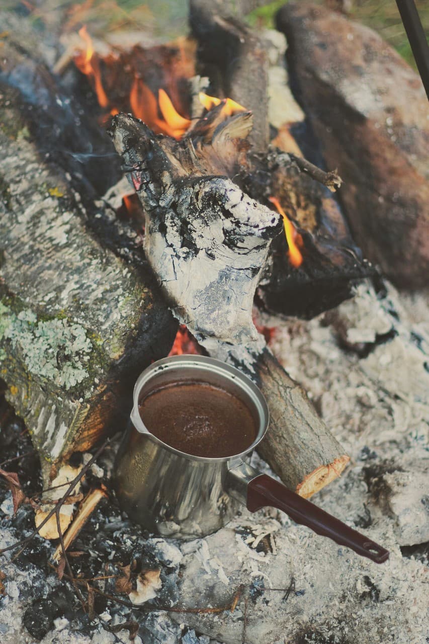 Coffee by the fire