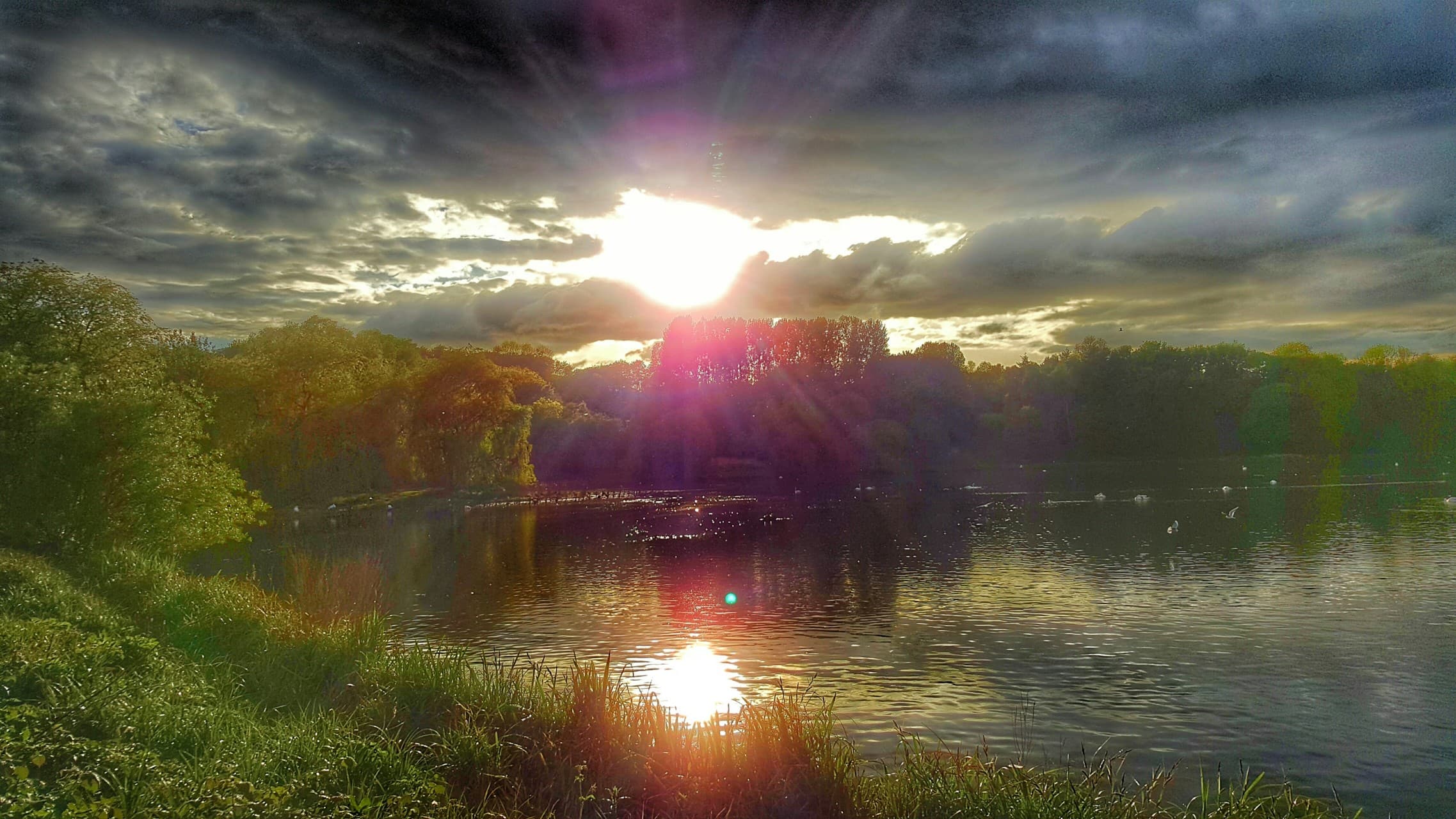 Sunset by the Lake