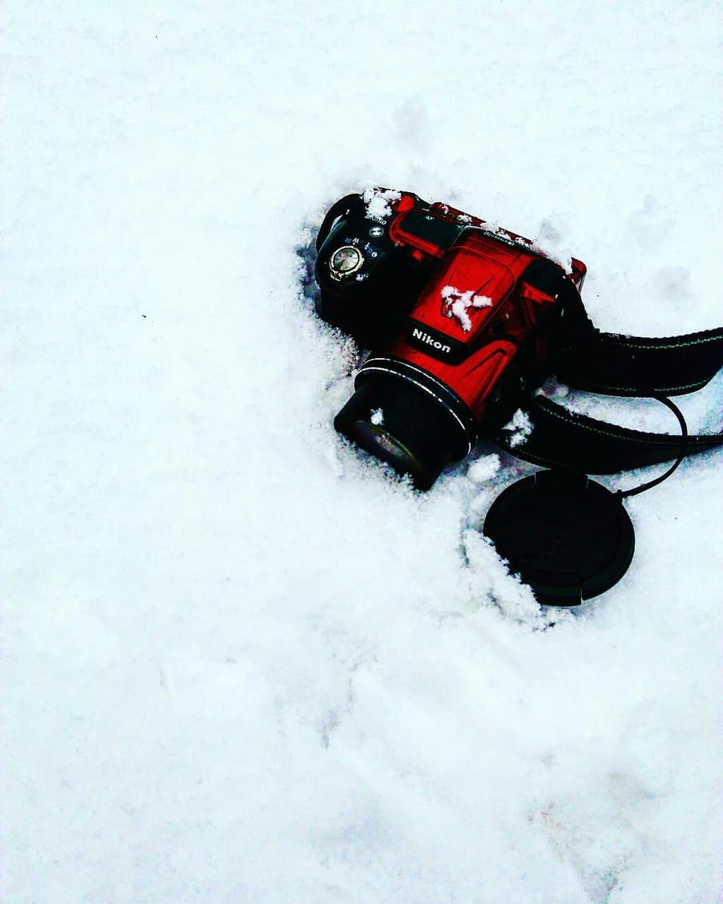 camera in the snow