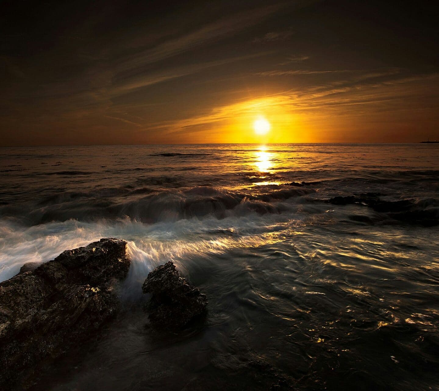 The sea is beautiful