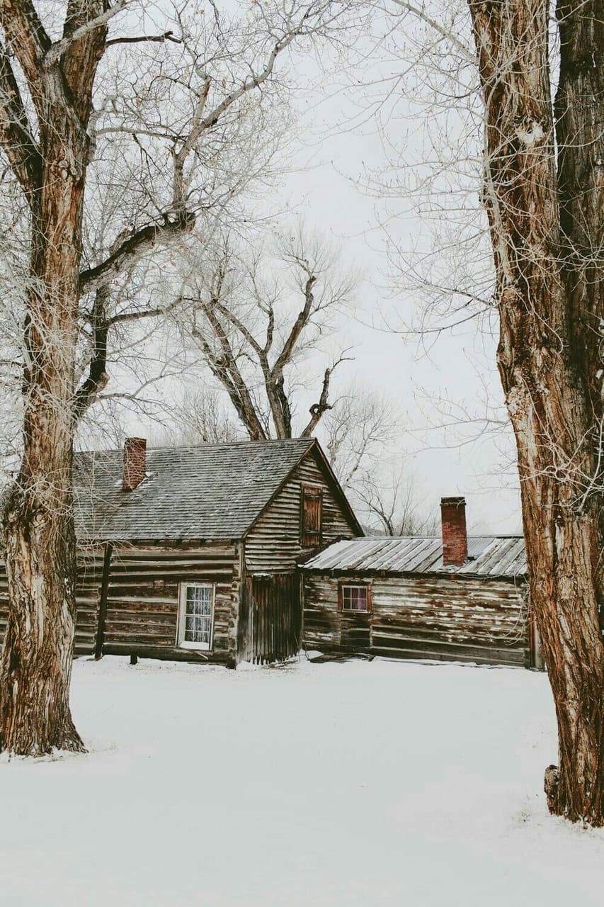 winter in the village