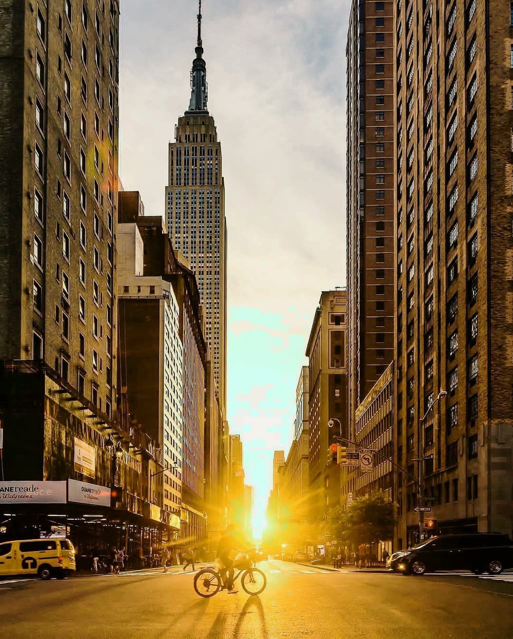 new York city,Sun rays