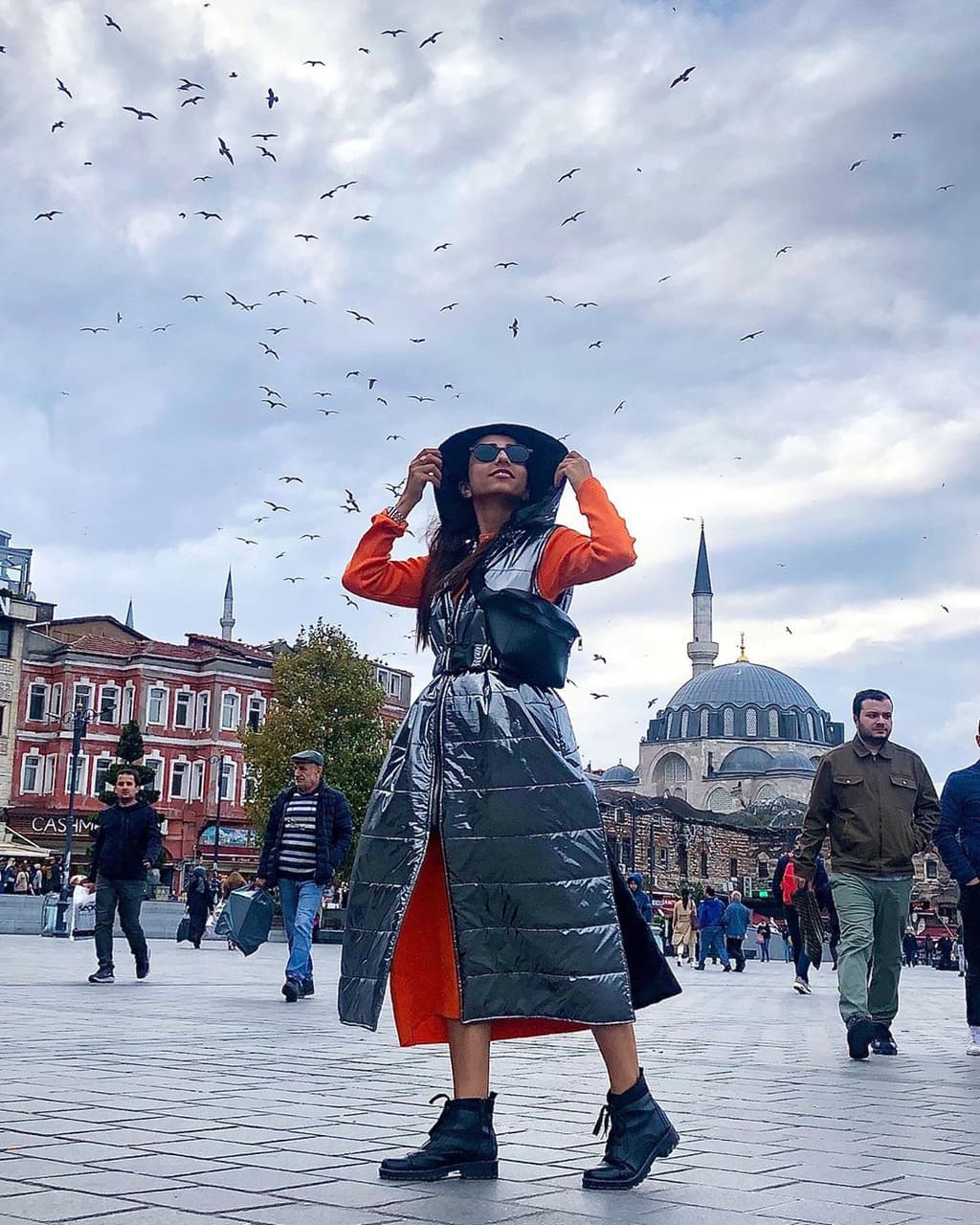birds and city