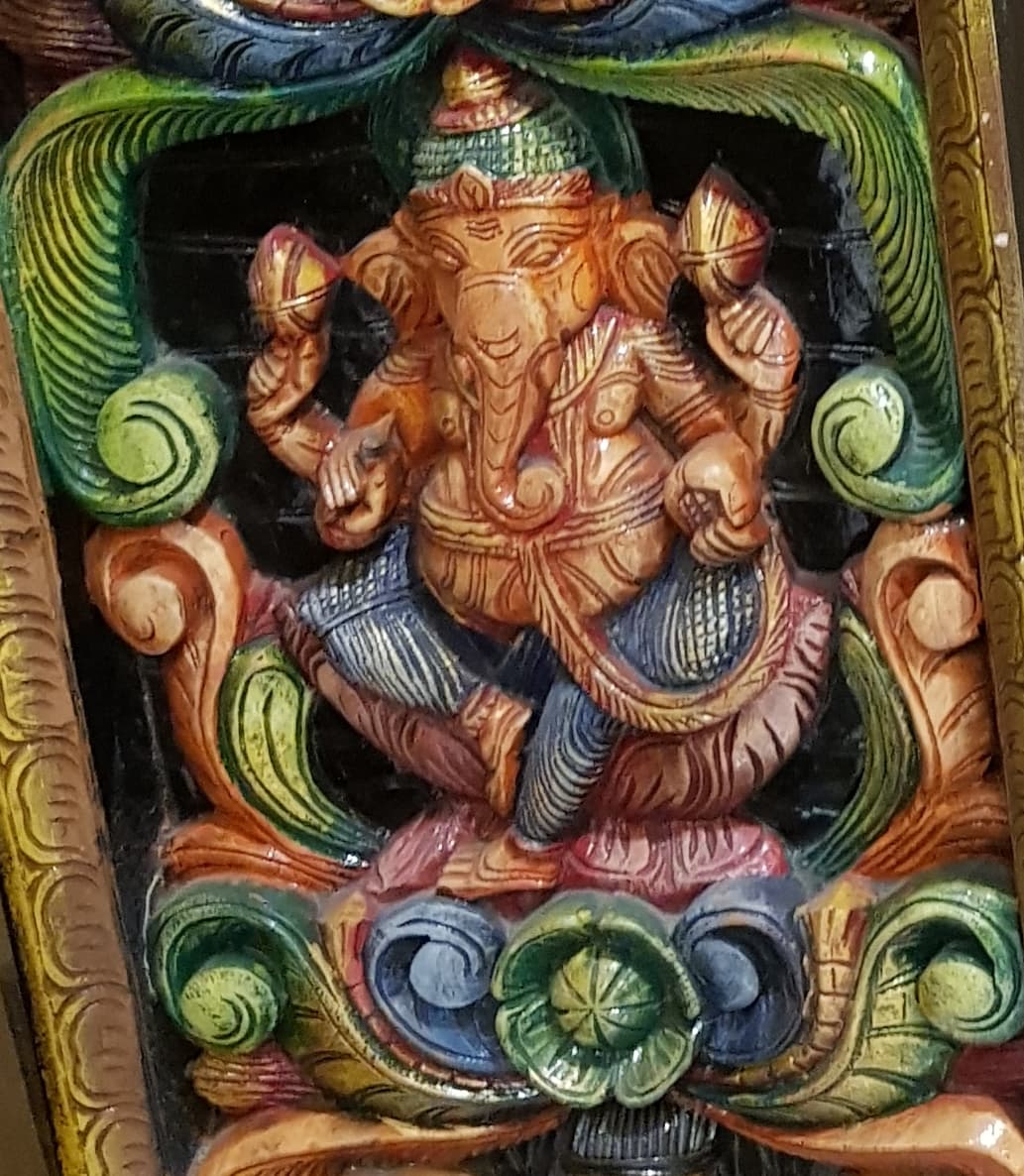 wooden Ganesh