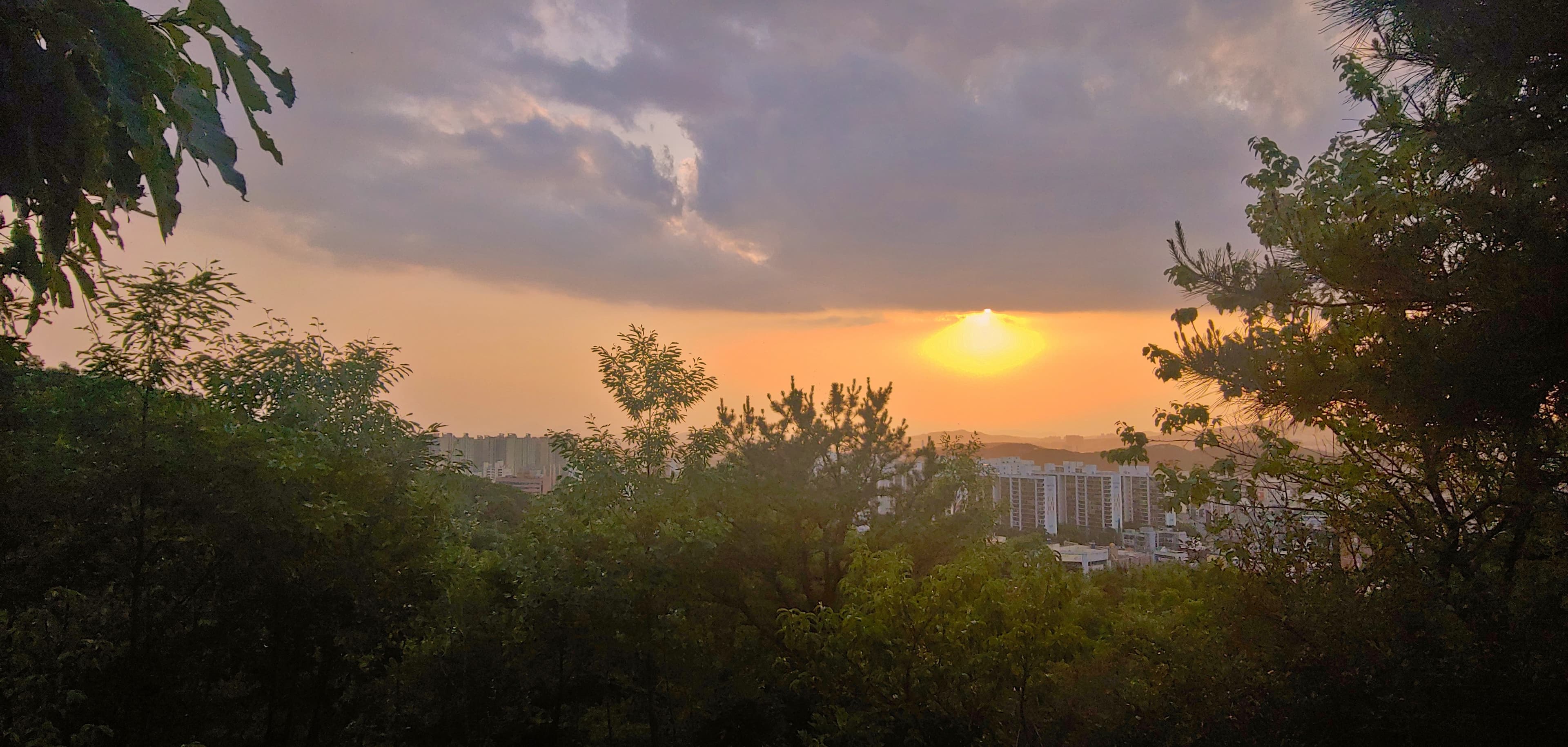 a sunset in the city!!!