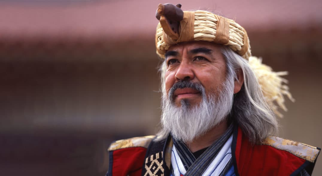 Ainu elder - indigenous people