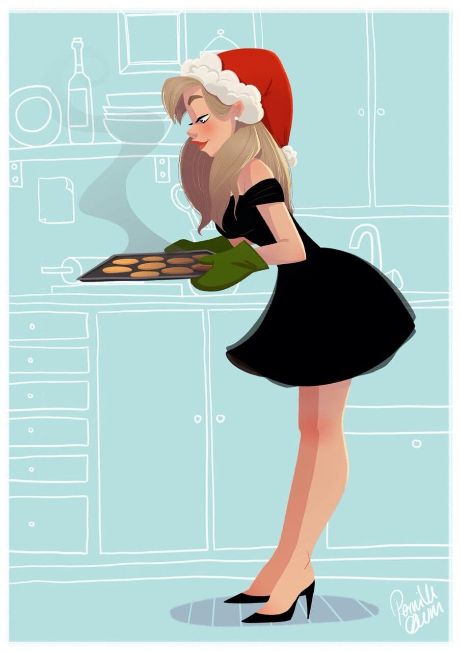 femme in the kitchen