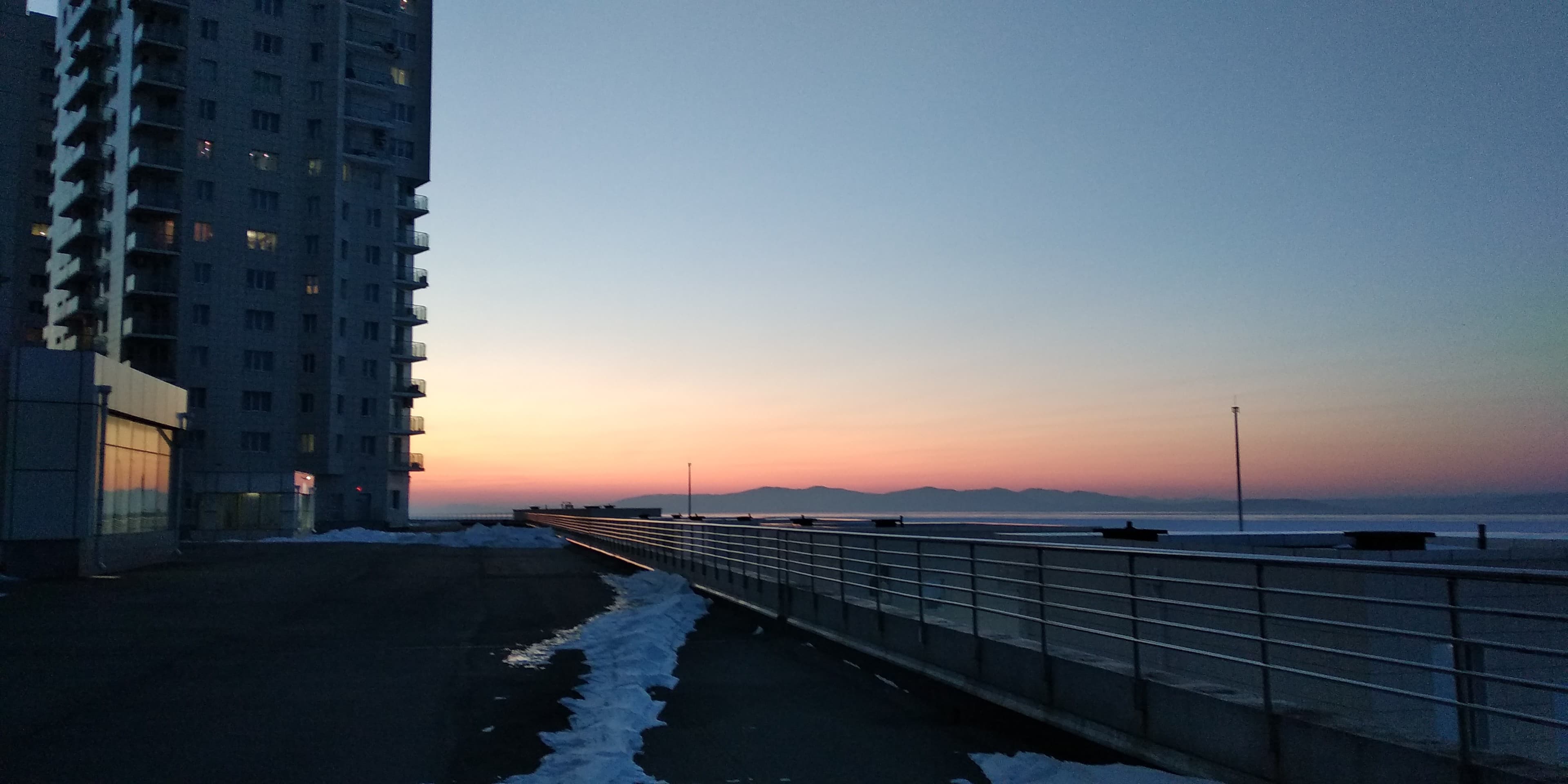 Cold sunset