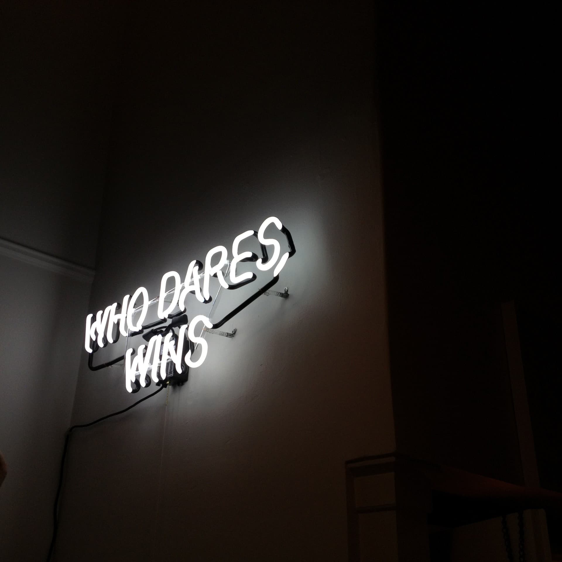 Neon Inscription Motivation