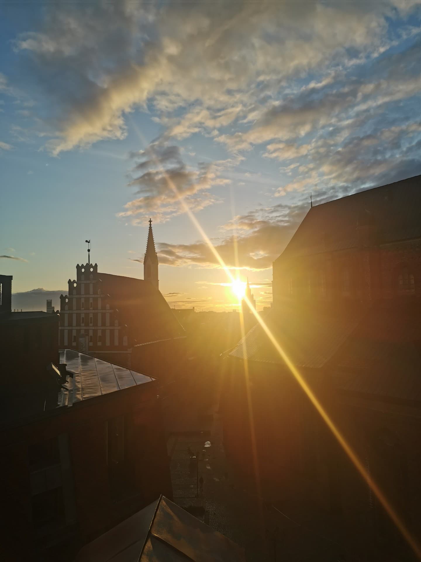 Sunrise in the city