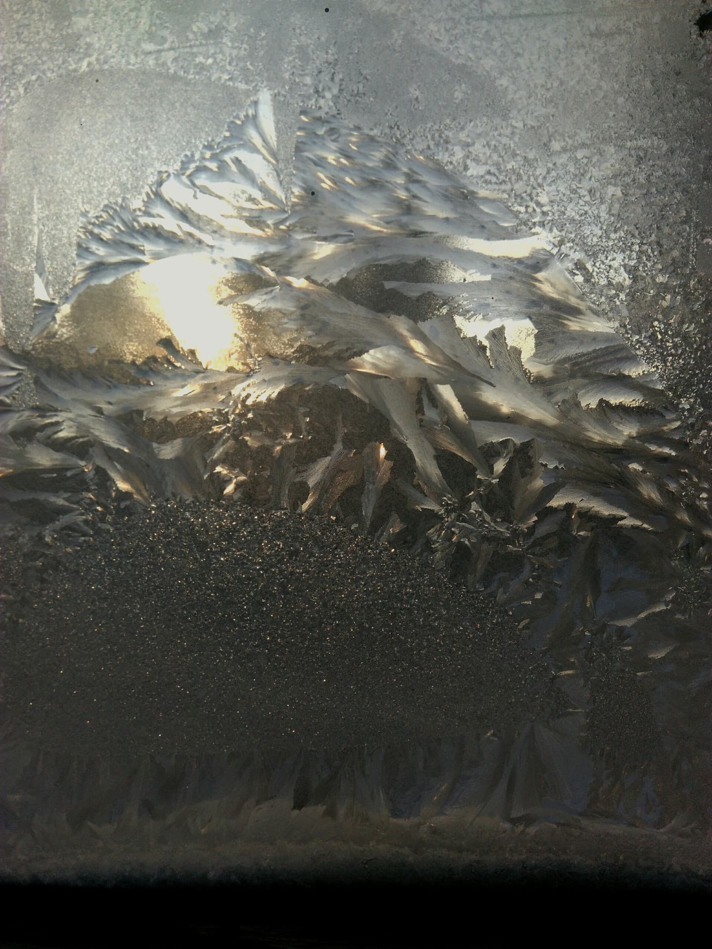 patterns on the glass
