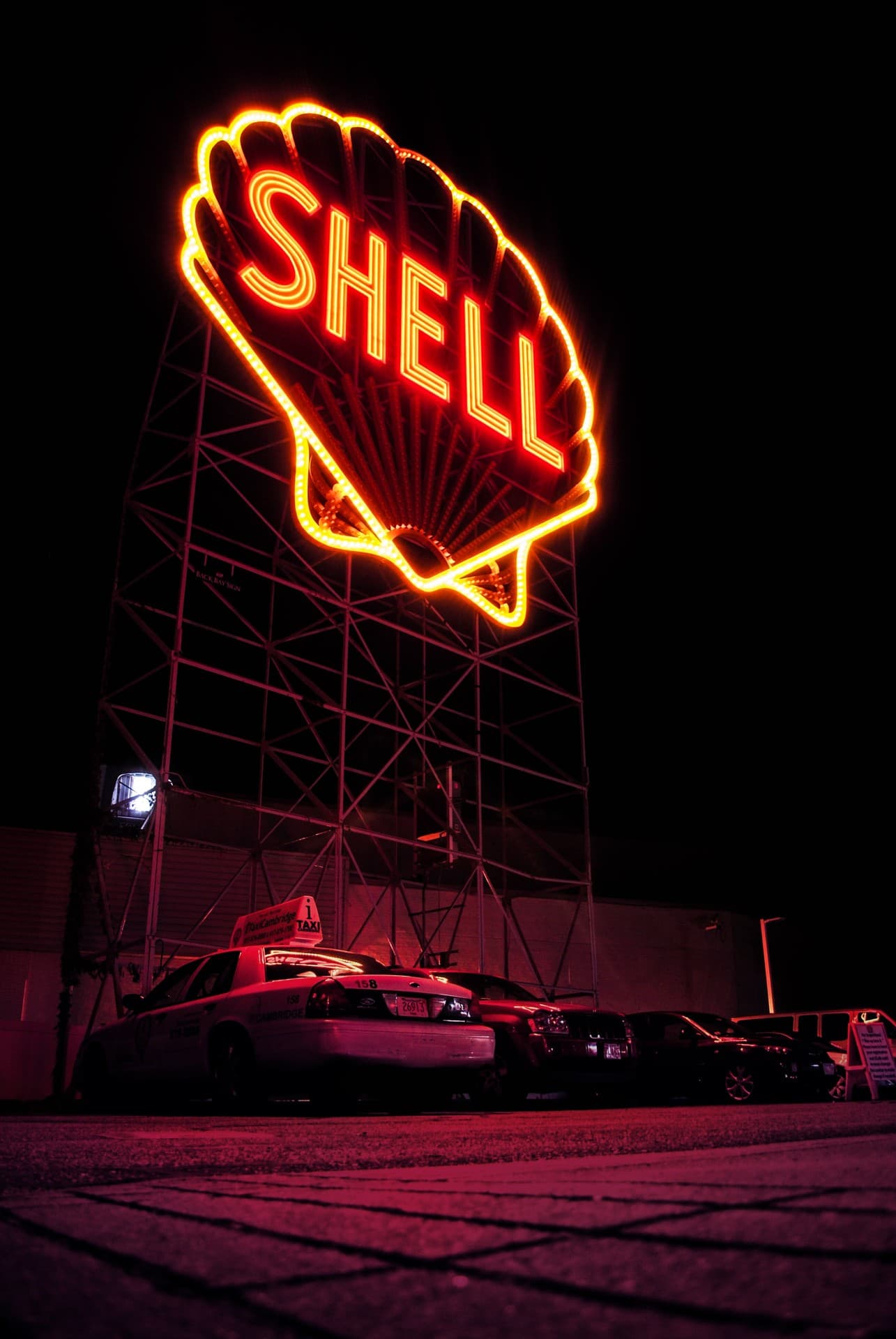 Neon Inscription Shell