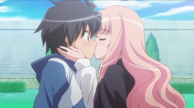 Louise and Saito:First and Final kiss