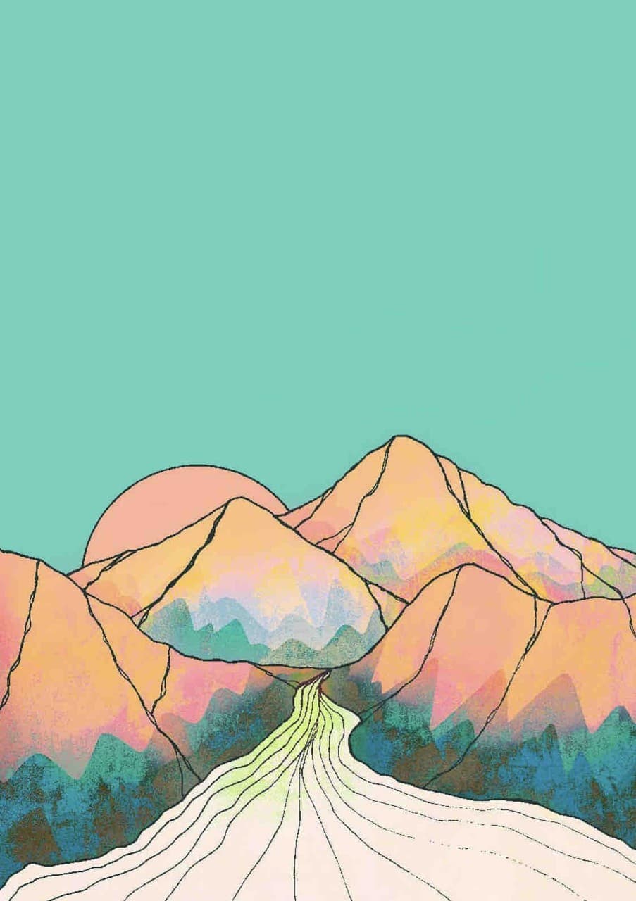 orange mountains