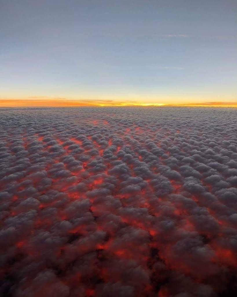 nuvens em fogo