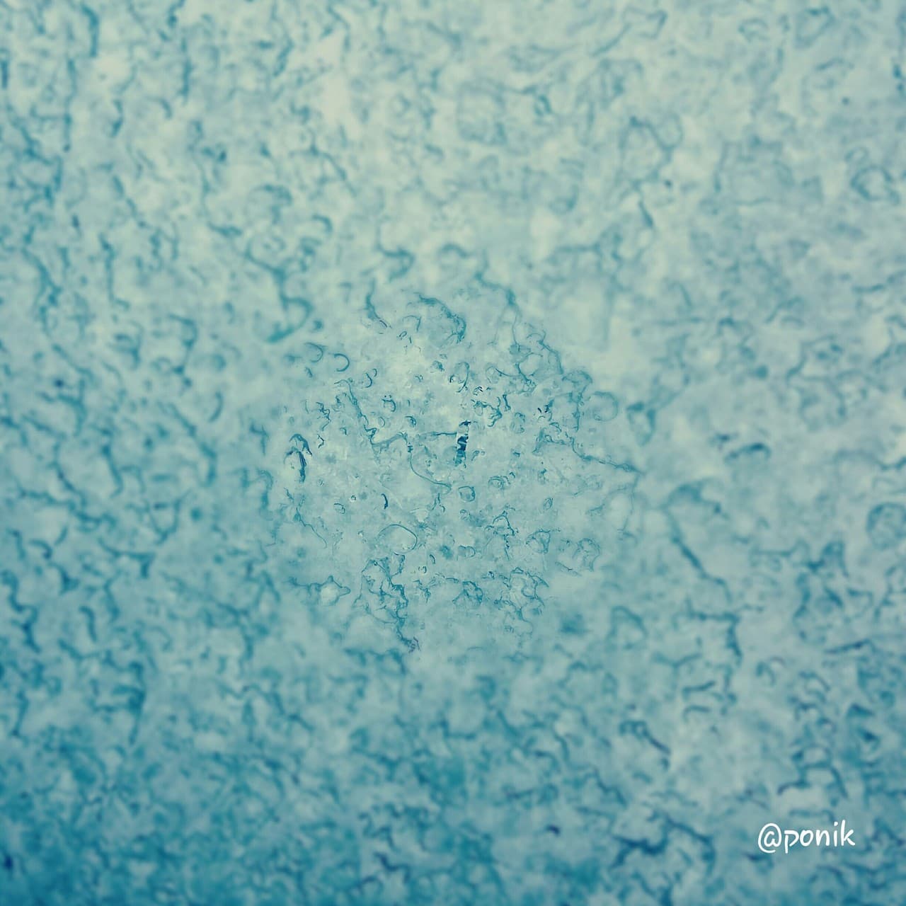 ice on the window