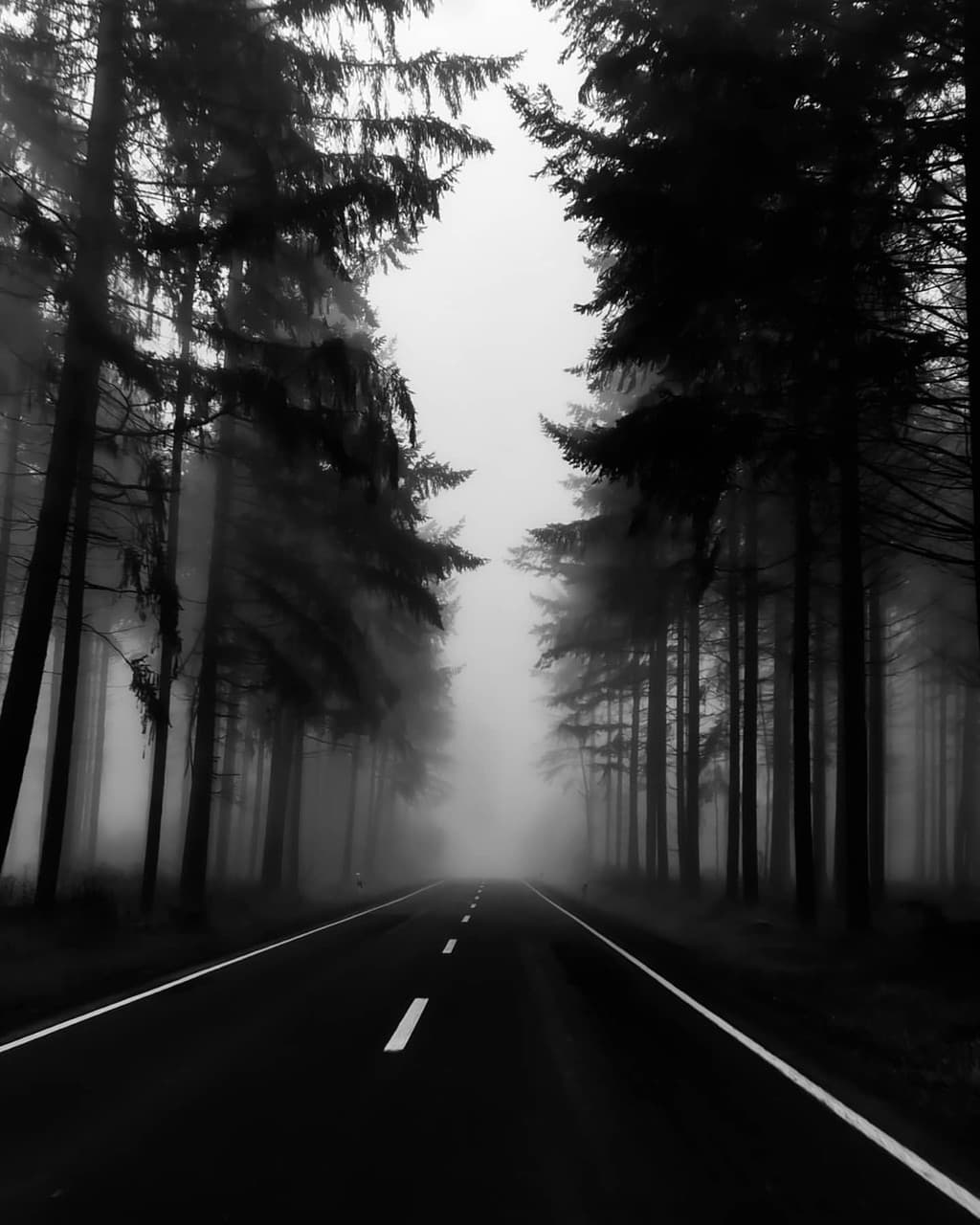 black road