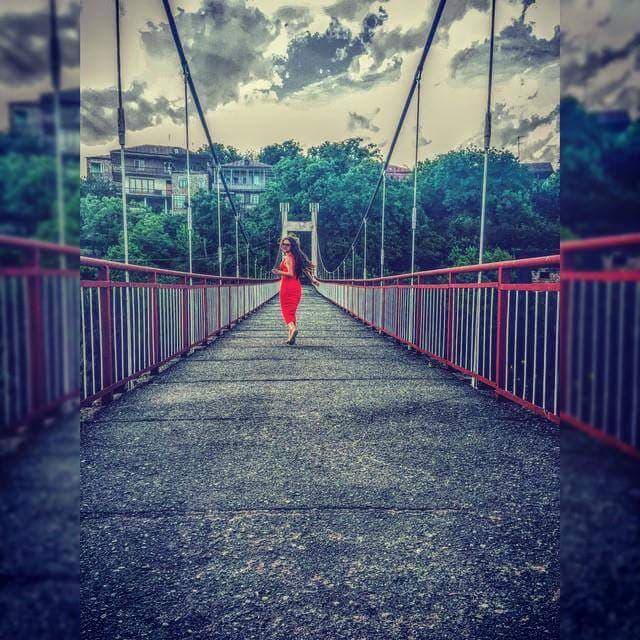 Armenia....Ashtarak...Suspension bridge...