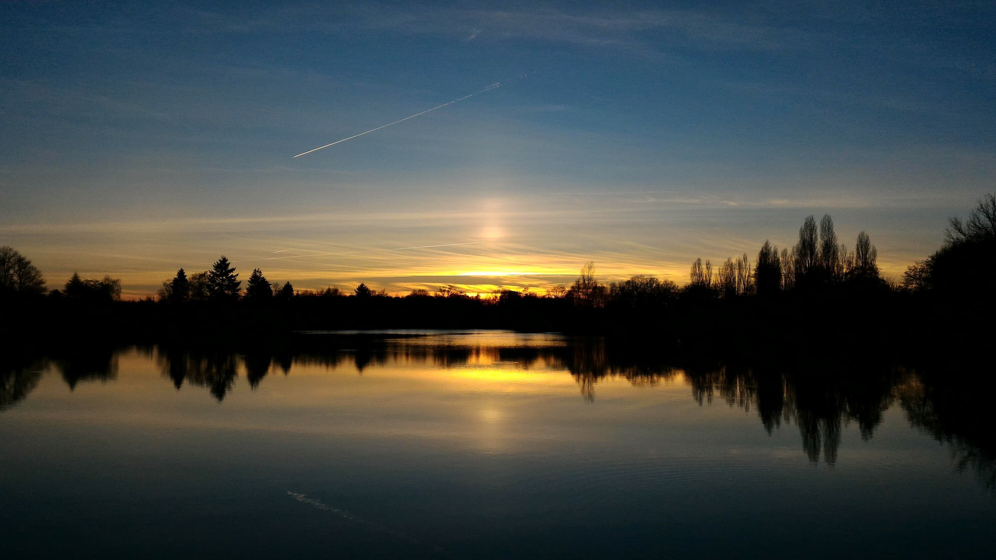 Sunset on a lake