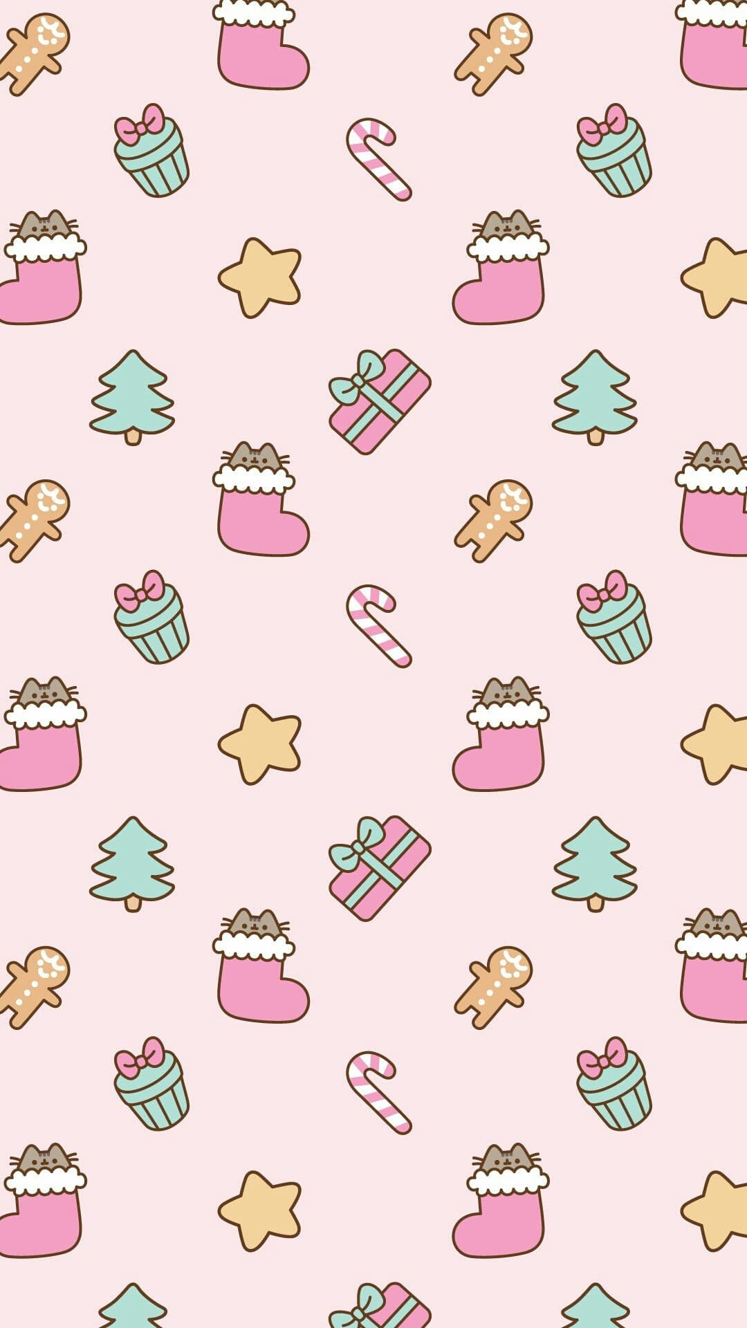 Christmas pusheen cat theme