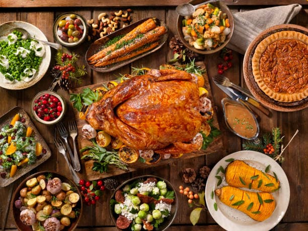 Holiday Turkey Dinner - stock photo