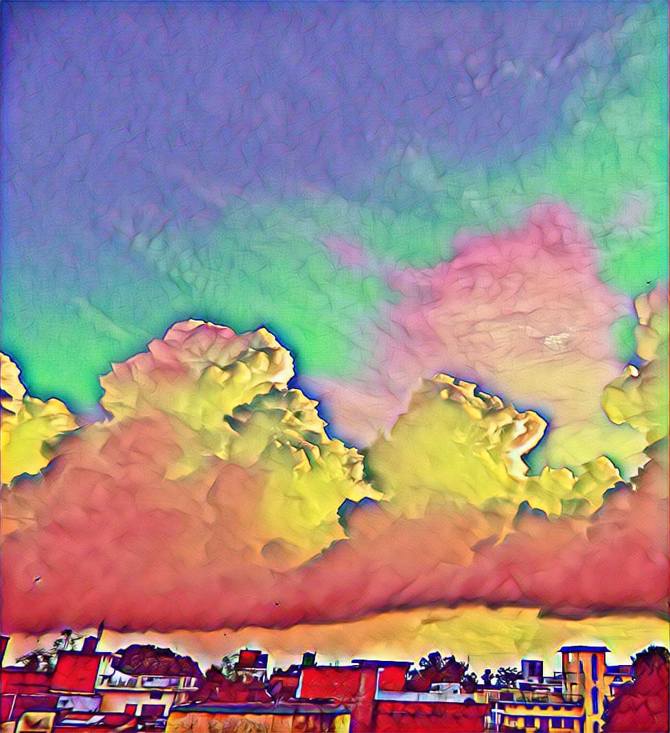 city clouds