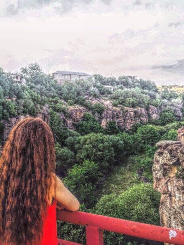 Armenia..Ashtarak...Suspension bridge...