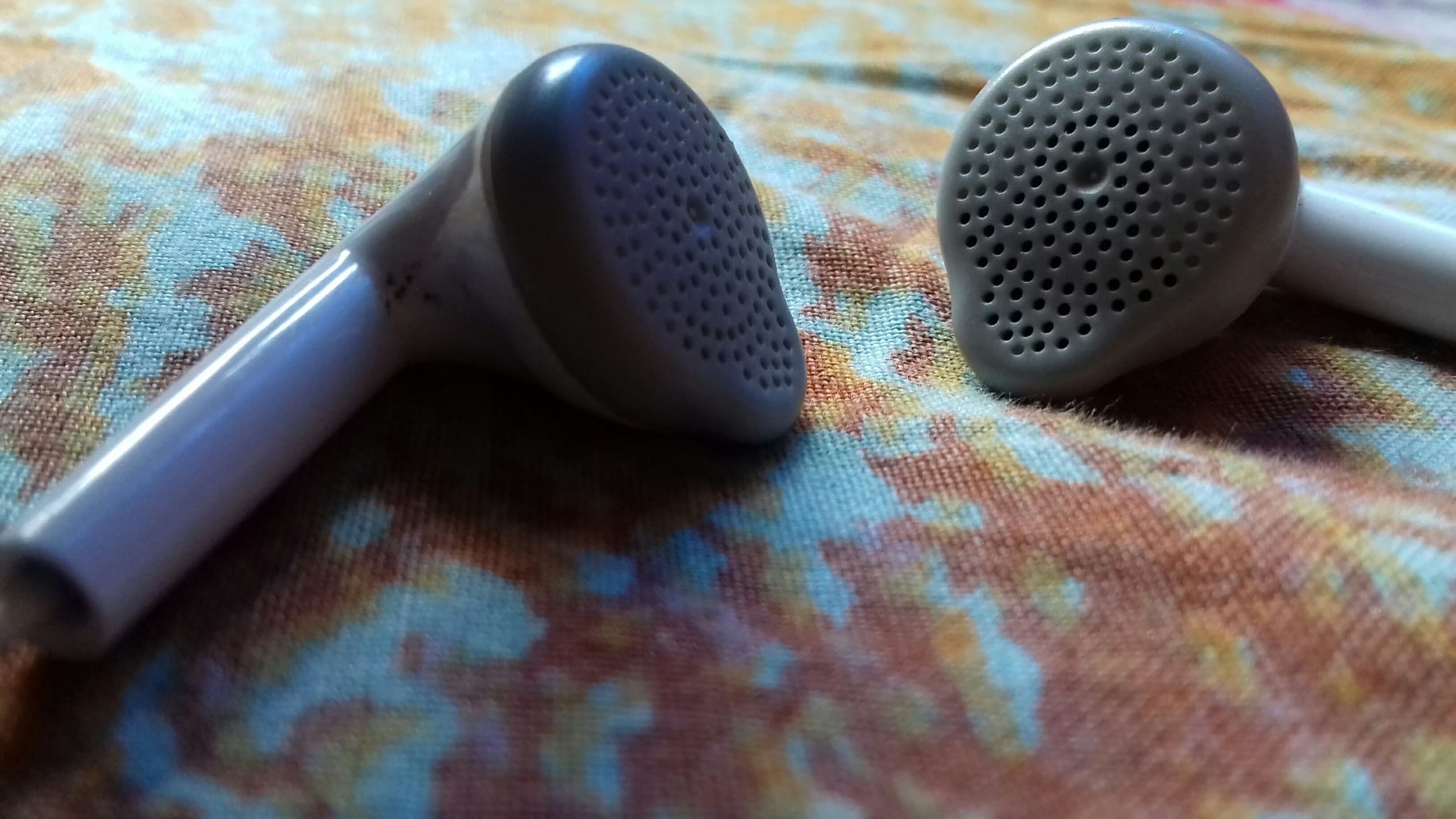 Headphones on bed