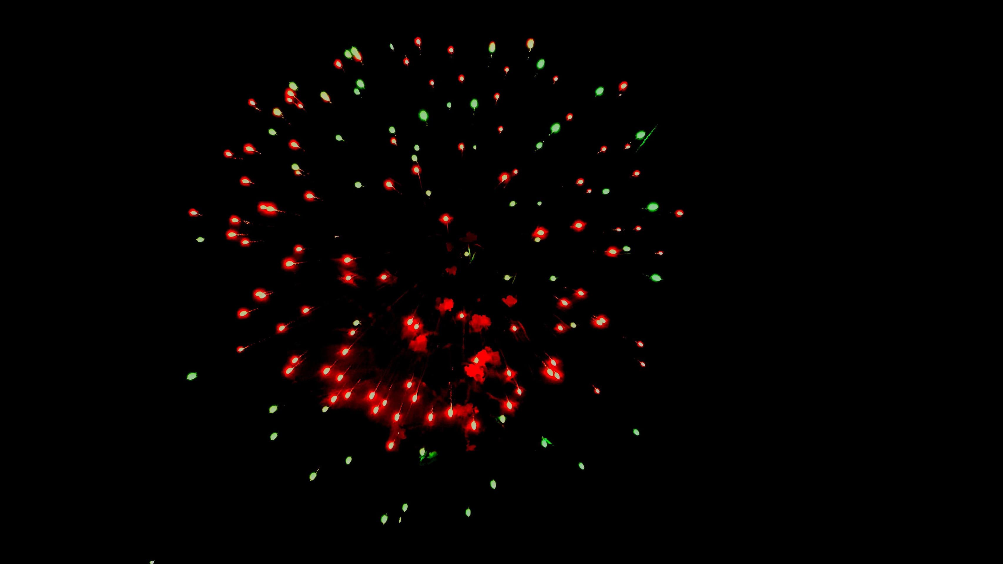 green red