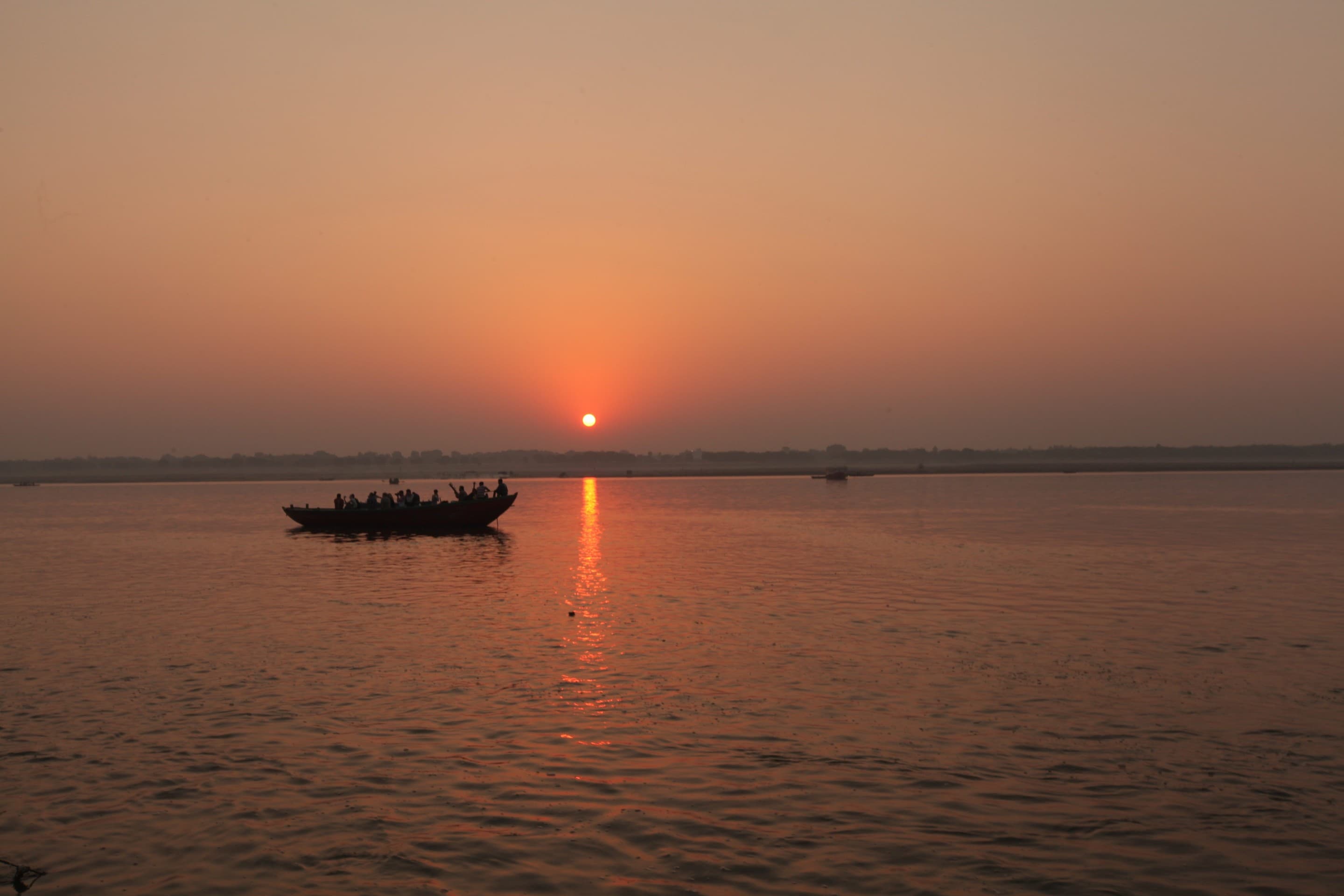 Holy river of Ganga, Banaras ghat...
