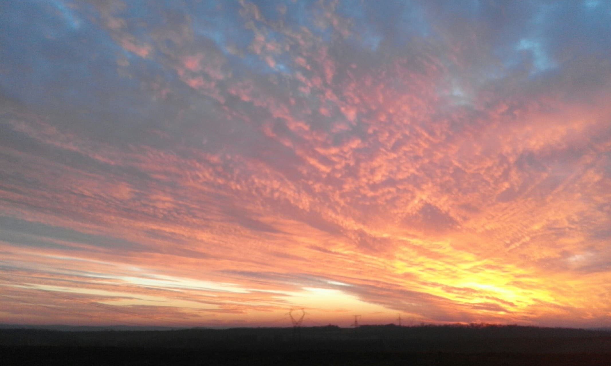 Sunset in Hungary