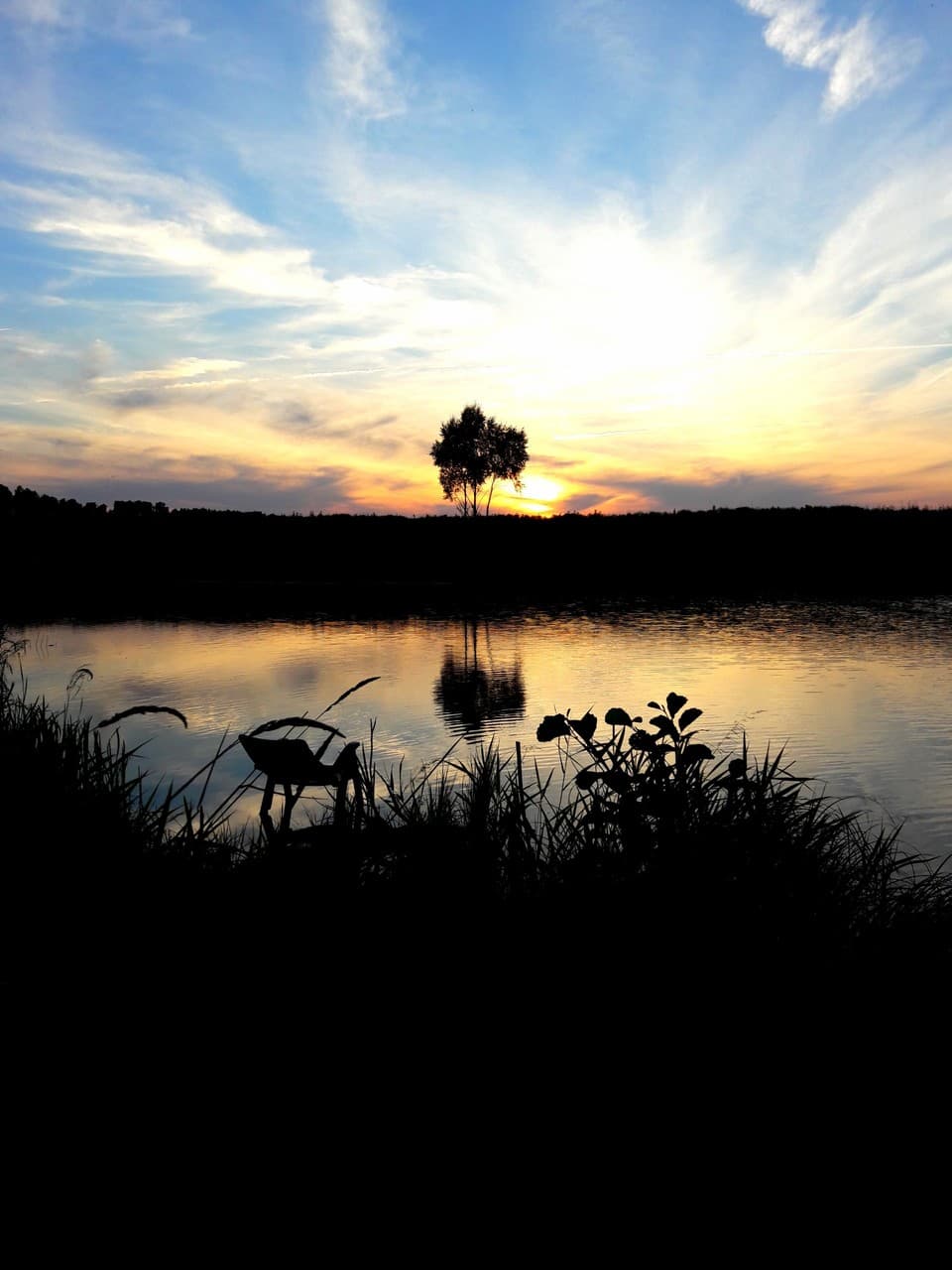 sun goes down